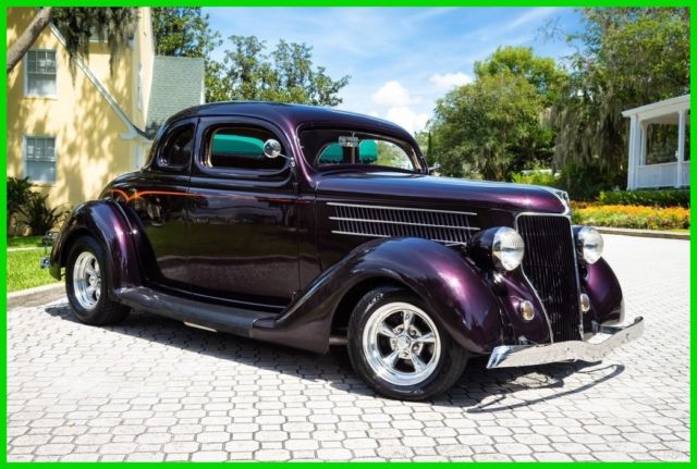 1936 Ford Deluxe 5-Window Coupe All Steel Body Restoration / Custom Show Car / 350