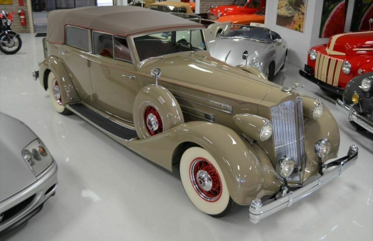 1936 Packard Twelve Model 1408 Convertible Sedan