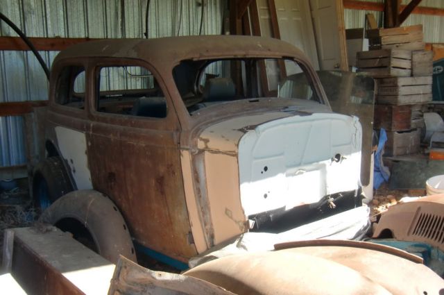 1936 Plymouth 2 Door trunkback sedan