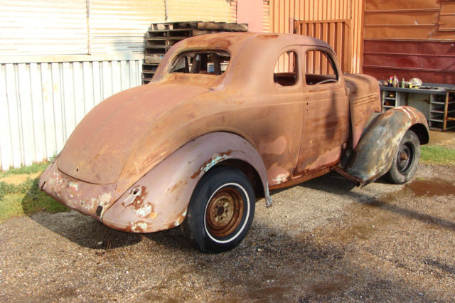 1936 PLYMOUTH DELUXE 5 WINDOW COUPE. 1960'S BARN FIND. RAT ROD DALLAS ...