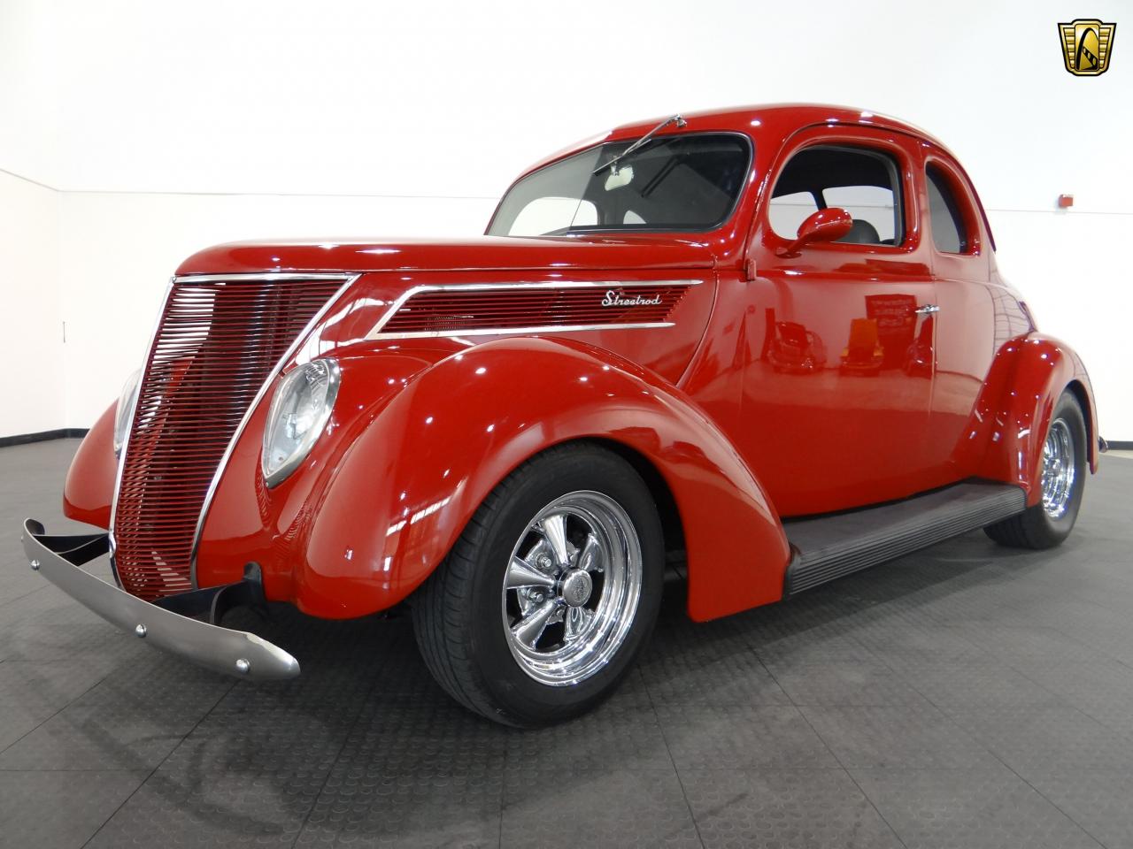 1937 Ford Coupe 12389 Miles Red Coupe 350 CID V8 TH350 3-Speed Auto for ...