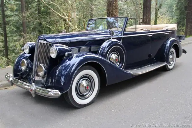 1937 Packard Super Eight Convertible Sedan. GORGEOUS. See VIDEO TEST DRIVE.