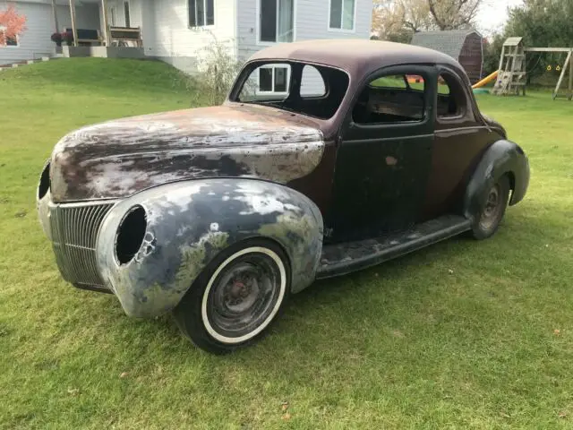 1940 Ford Coupe Project car All Ford Steel has title for sale