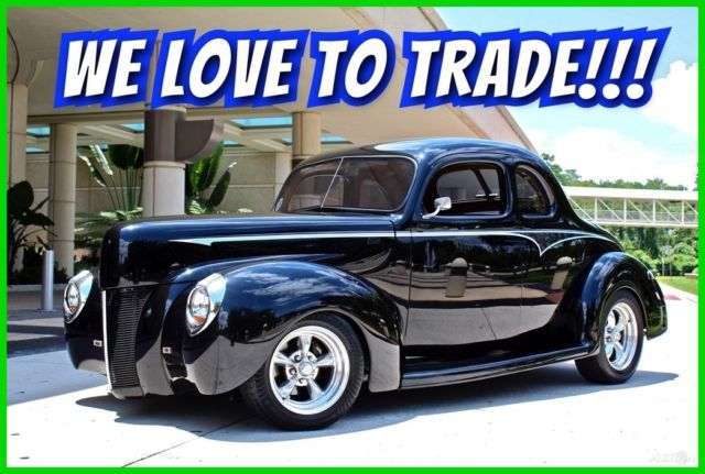 1940 Ford Deluxe Coupe Custom Show Car / LT1 / Creative Design Leather Interior