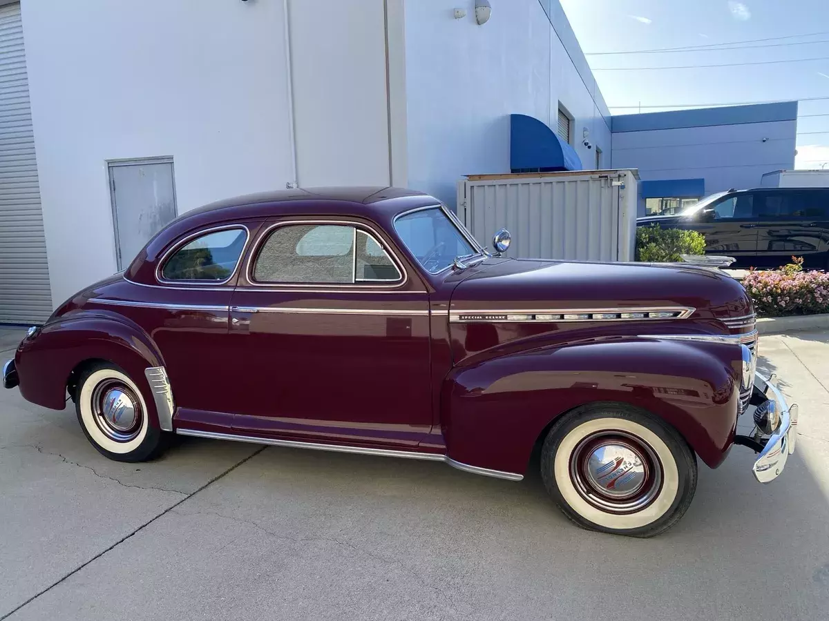 1941 Chevrolet Special Deluxe Opera Coupe (rear windows slide)