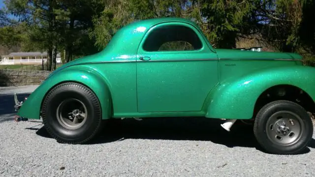 1941 Willys Gasser 632 BIG BLOCK CHEVY. EFI HILBORN JERICO 850 FT. LB