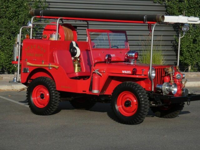 1947 Willys CJ-2A Inside Plant Fire Truck