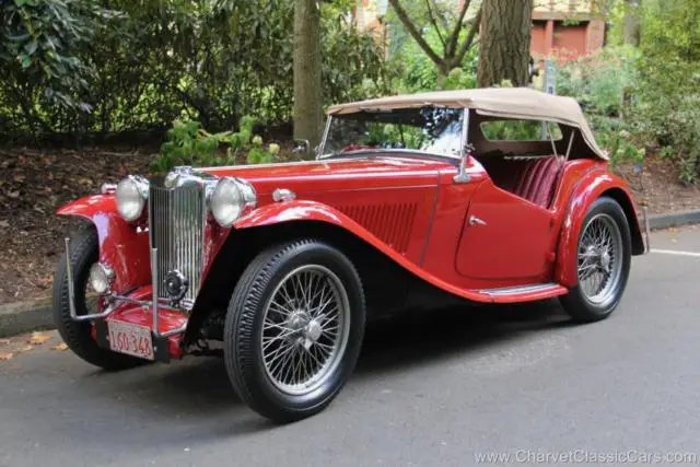 1948 MG T-Series TC Roadster. Excellent! See VIDEO.