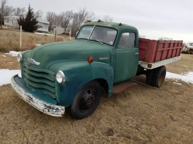 1949 Chevrolet 1 1/2 TON DUMP WHEAT 6400 TRUCK DUALLY PROJECT KANSAS