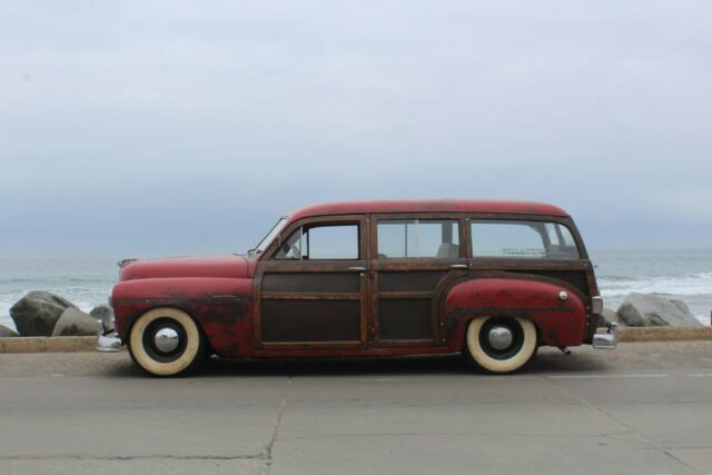 1950 Plymouth woodie wood