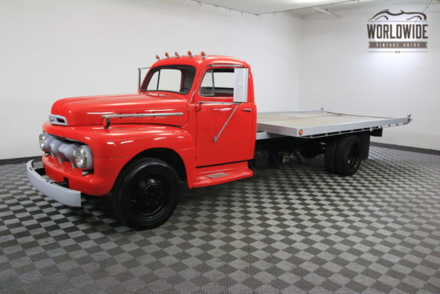 1950 Ford F1 WORKING FLATBED ROLLBACK. RESTORED. V8.