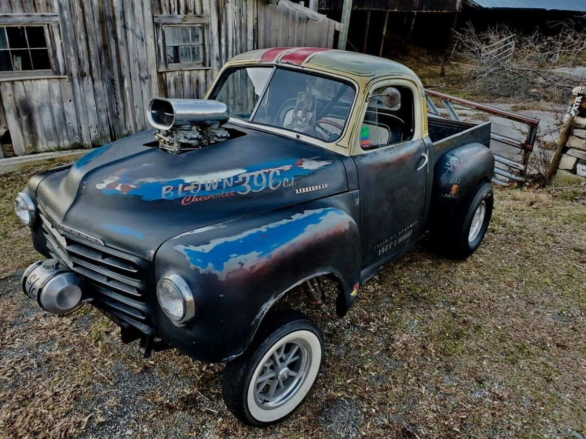 1950 Studebaker R54 GASSER pickup, bbc 408 w/BLOWER, SEE VIDEO!