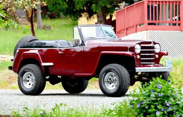 1950 WILLYS JEEP JEEPSTER 4X4 CUSTOM 383 CHEVY 700R4 373 POSI AXLES ...