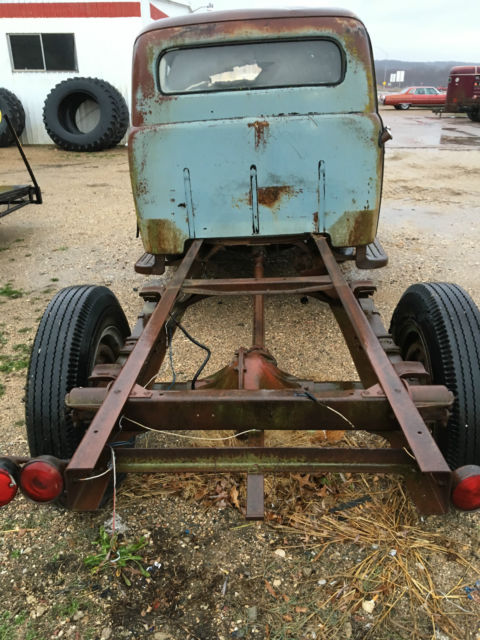 1951 Ford F5 truck cab chassis flathead v8 solid good rat rod project ...