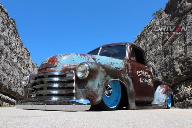 1952 Chevy 3100 Rat Rod Pickuprestomod454ciacpdbpsair Ridebaggedhot Rod For Sale