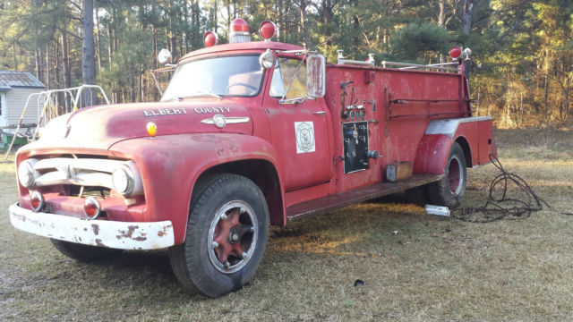 1953 Ford F800 Big Job Fire Truck Firetruck
