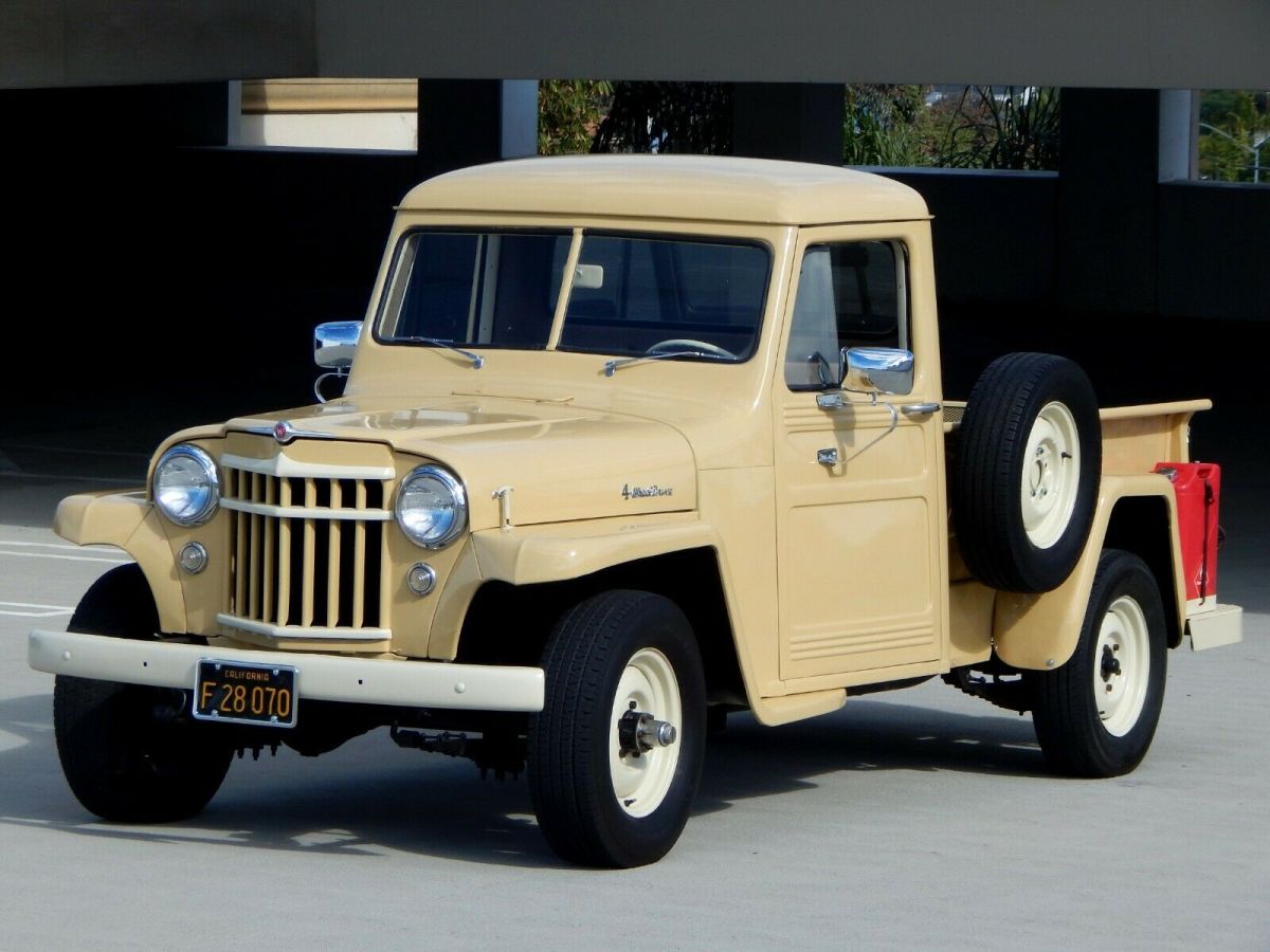 1953 Willys 4-75 Pickup 1 Ton 4WD Jeep with 283 V8 Calif Truck