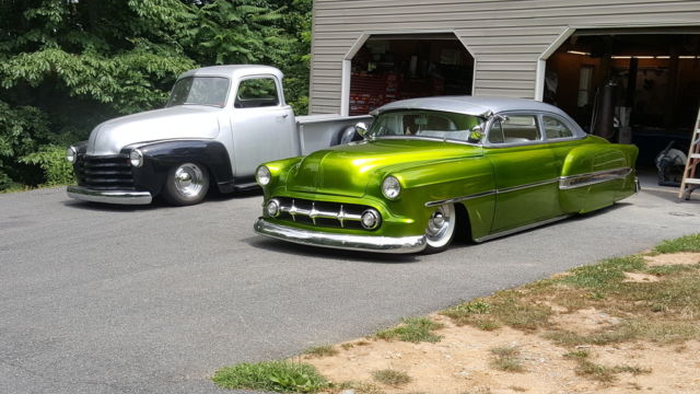 1954 Chopped Chevy Bel Air Custom Tiki Airride Bagged Kustom For Sale 1193