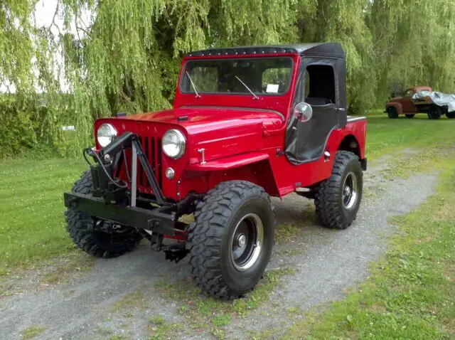 1954 WILLYS CJ3B JEEP w/STEEL HALF CAB for sale