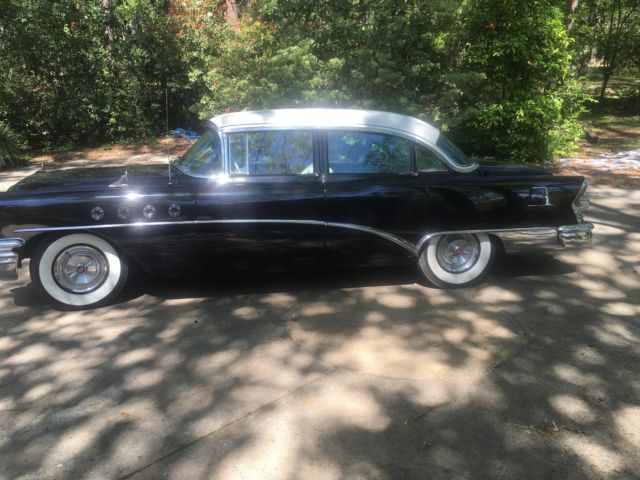 1955 Buick Roadmaster Black with White Top