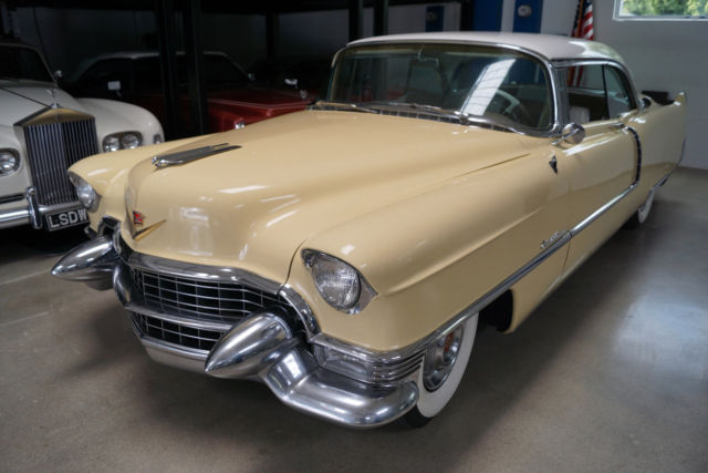 1955 Cadillac DeVille Gold Cloth & White Leather