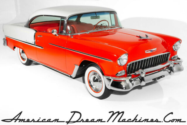 1955 Chevrolet Bel Air/150/210 Red and white, Frame off restored, AC, PS, PB
