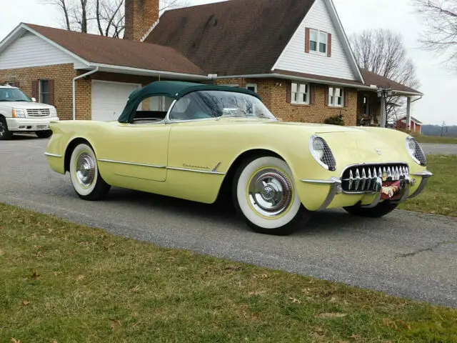 1955 Chevrolet Corvette NCRS TOP FLIGHT, BLOOMINGTON GOLD, 15K ORIG. MILES