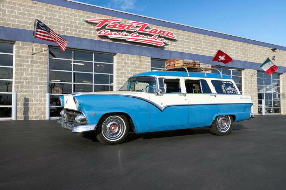 1955 Ford Country Sedan Wagon Fuel Injected 5.0