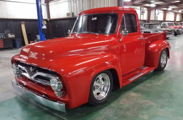 1955 Ford F-100 Beatiful Red Custom Truck