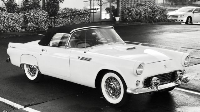 1955 Ford Thunderbird Black & White