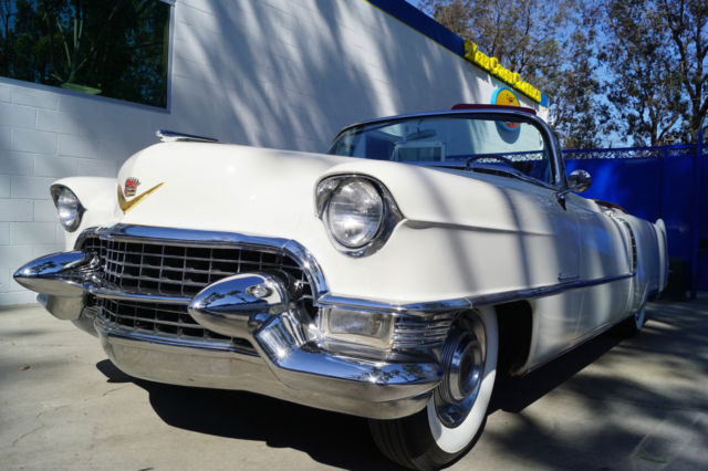 1955 Cadillac Series 62 Convertible Red & White Leather
