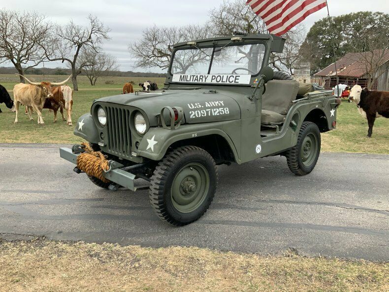 1955 Willys Jeep M38A1 Military Police Jeep with 50 cal