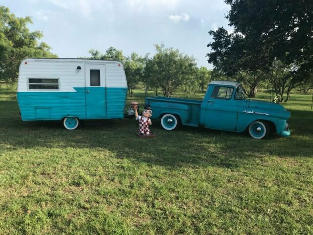 1956 Chevrolet Other Pickups 56 street rod pick up with patina and trailer