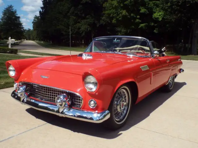 1956 Ford Thunderbird Fiesta Red / White Interior