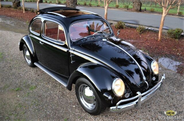 1956 Volkswagen Beetle - Classic BEETLE RAGTOP - RESTORED LIFELONG CA CAR!
