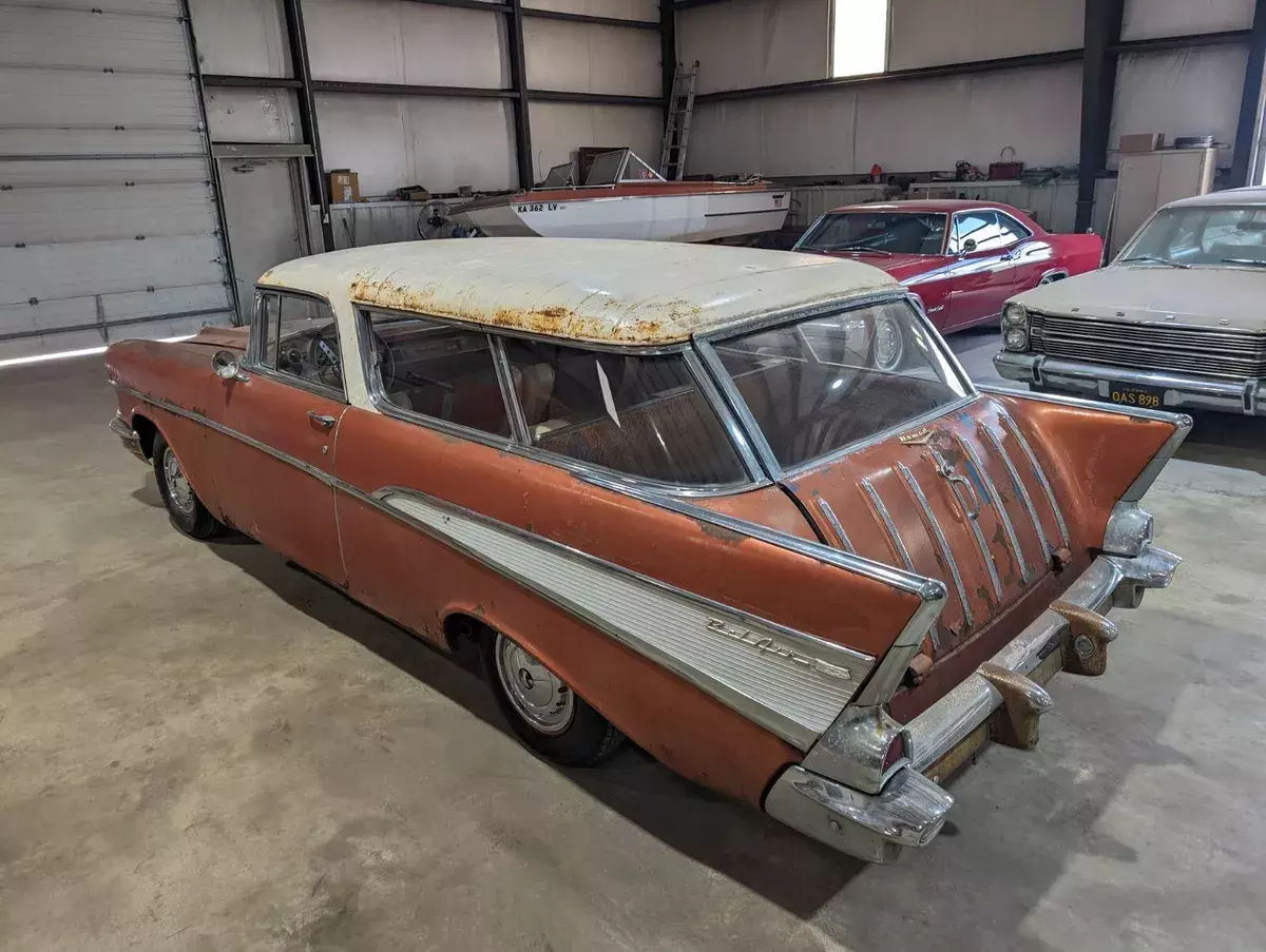 1957 Chevrolet Nomad Station Wagon - 283 V8 BARN FIND Sierra Gold & Adobe Beige