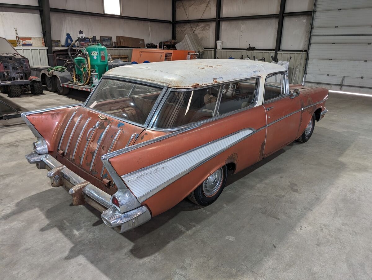 1957 Chevrolet Nomad 283ci V8 Sierra Gold Adobe Beige Barn Find! L@@K ...