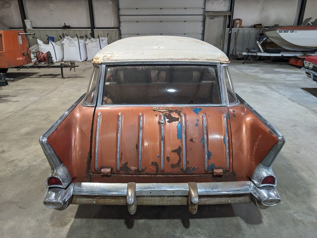 1957 Chevrolet Nomad 283ci V8 Sierra Gold Adobe Beige Barn Find! L@@K ...