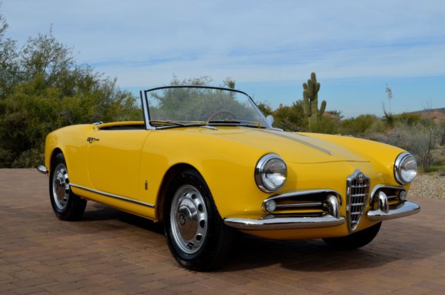 1958 Alfa Romeo Spider Giulietta Normale Roadster