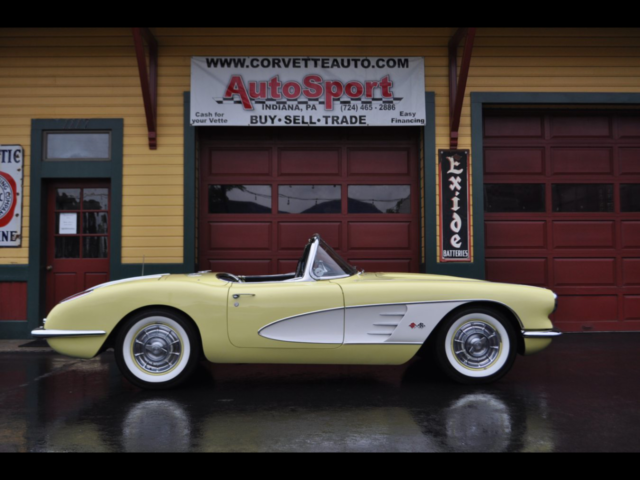 1958 Chevrolet Corvette Extemely Rare Panama Yellow 1958 Corvette!