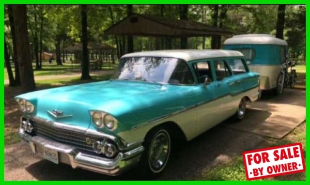 1958 Chevrolet Yeoman Station Wagon with Trailer