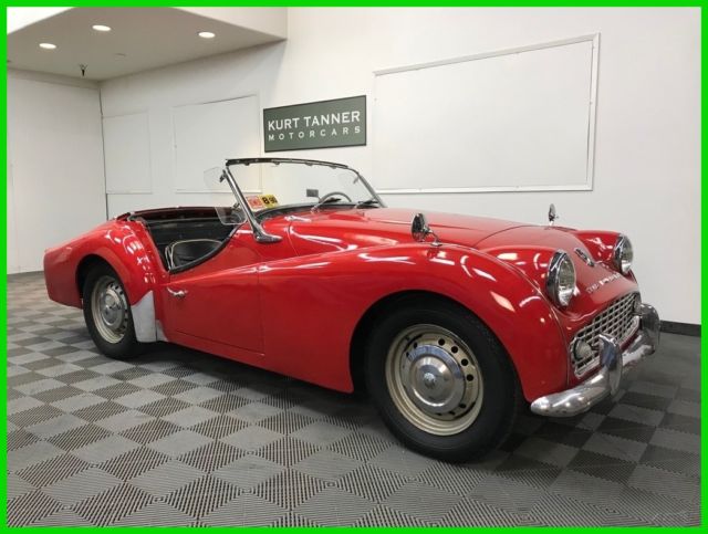 1958 Triumph TR3 4-SPEED WITH OVERDRIVE GEARBOX