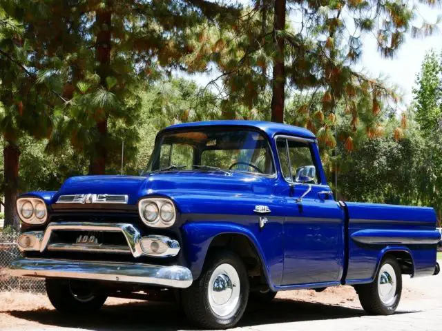 1959 GMC 100 Deluxe, Short Bed, Big Back Window, Fleetside