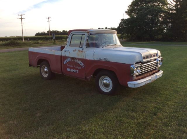 1959 Ford F-100 White