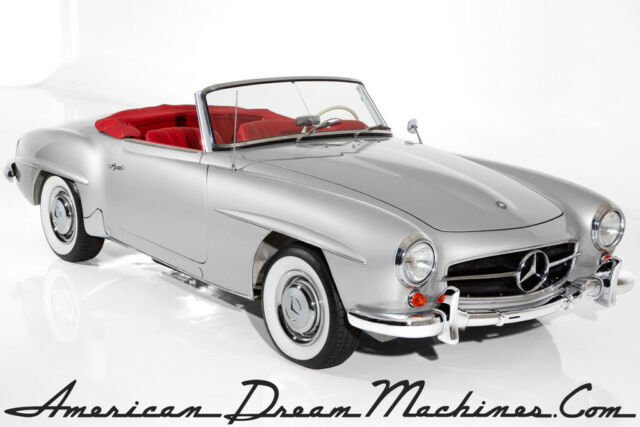 1959 Mercedes-Benz 190-Series Silver/Red Leather