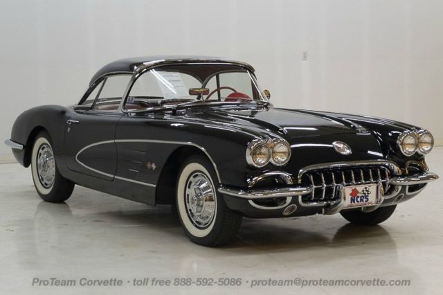 1960 Chevrolet Corvette Tuxedo Black, Two tops, 283-230HP, 74k Actual Mi