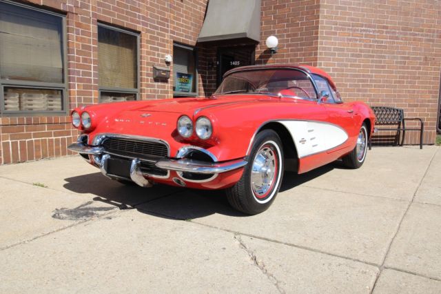 1961 Chevrolet Corvette Red/Red - Dual Quad - With Both Tops