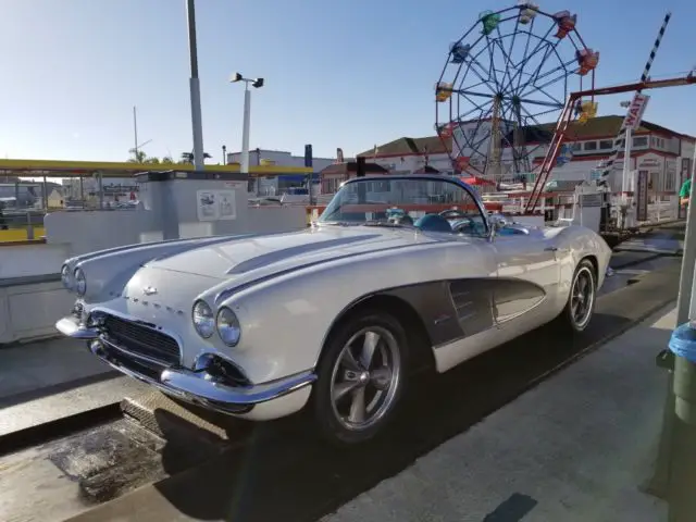 1961 Chevrolet Corvette White with grey coves