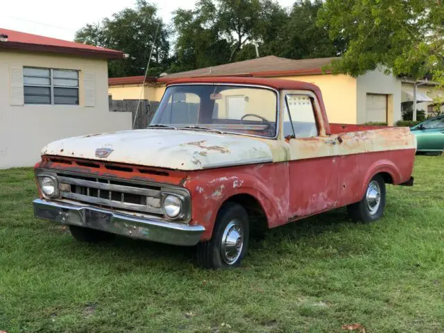 1961 Ford F-100 Unibody Custom Cab Big Back Window Shortbed