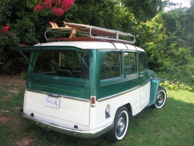 1961 Willys Station Wagon green